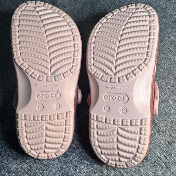 Pink rose glitter kids crocs EUC - Picture 5 of 10